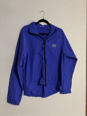 Retro Cycling Bike Blue Windbreaker Jacket